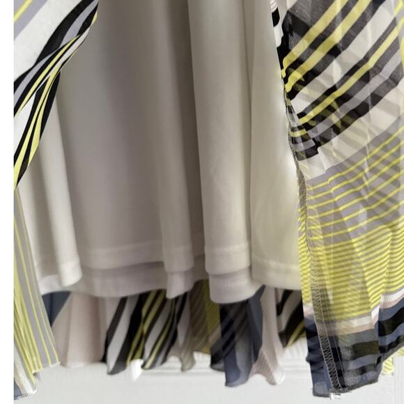 Womens Accordian Shell Lined Shift Dress Classic Medium Wedding Guest Party Chic - Picture 7 of 9